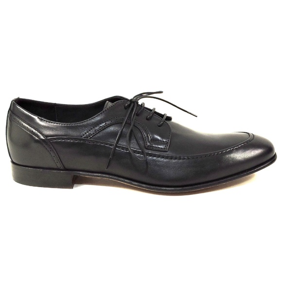 RENZO MERCURI ?? MEN\'S  BLACK SOFT LEATHER COMFORT FASHION OXFORD SHOES main image 2